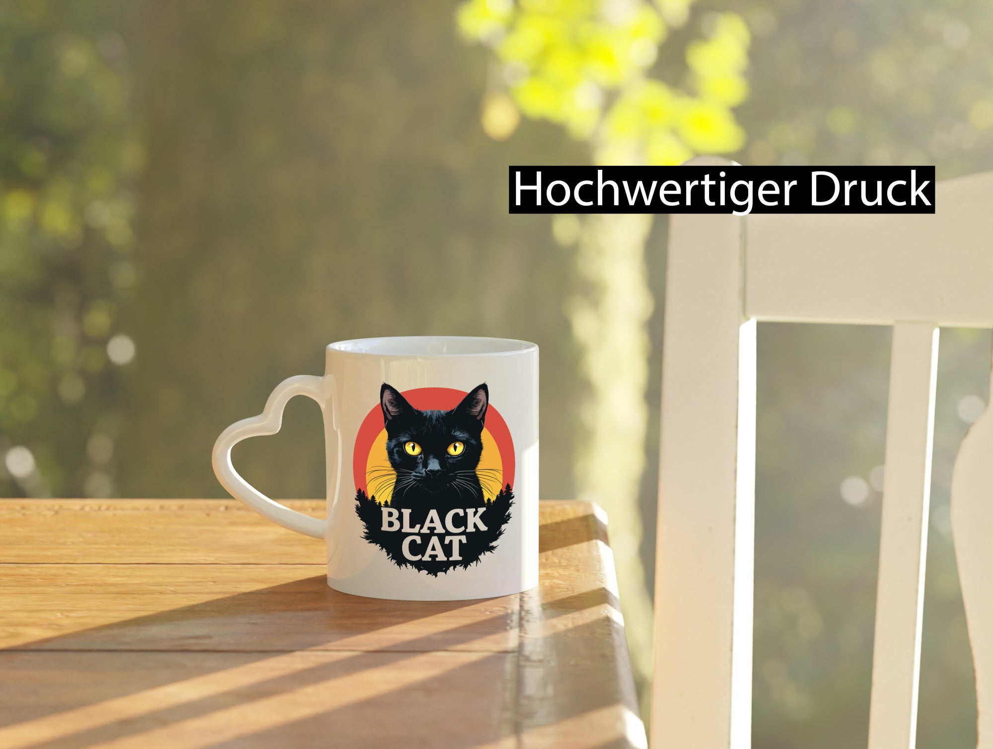 Black Cat | Schwarze Katze Böse Humor Tierliebhaber Geschenkidee Tasse
