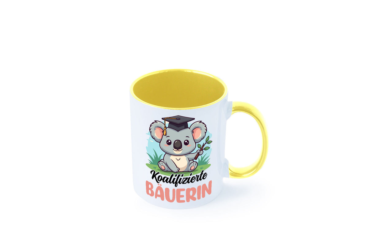 Koalifizierte Bäuerin | Bauernhof Landwirtschaft lustiger Spruch Geschenk Humor Tasse
