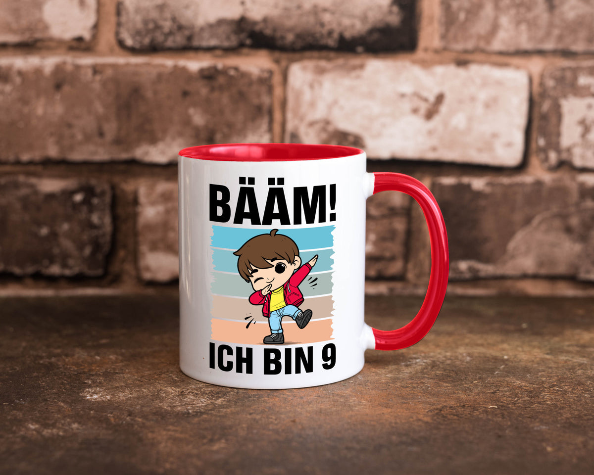 9. Geburtstag | Ich bin 9 Jahre Bäääm Dabbing Kind lustig Geschenkidee Geschenk Tasse