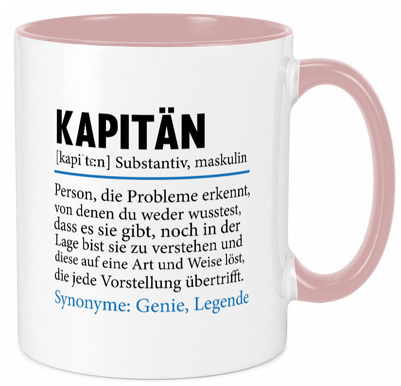 Kapitän | Spruch lustig Schiffskapitän Schiff Geschenk Humor Geschenkidee Tasse