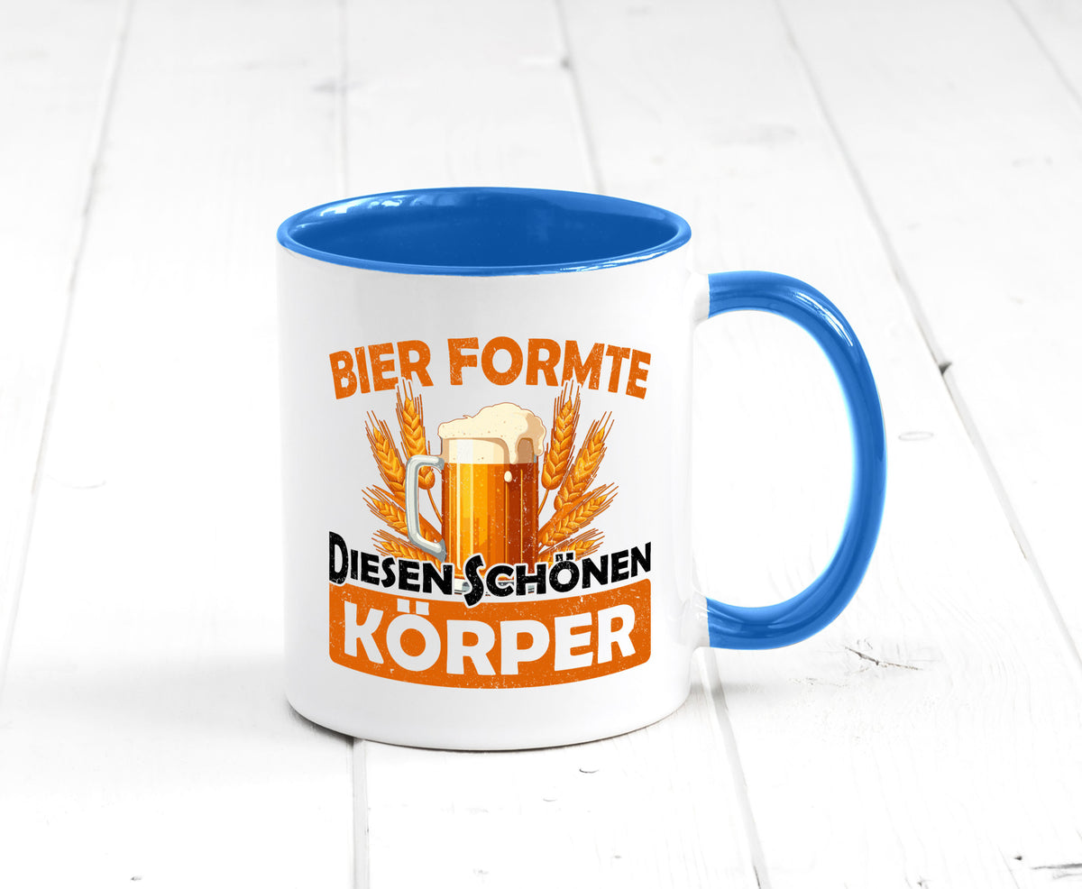 Bier förmte diesen Körper | bierliebhaber v2 Humor Geschenkidee Tasse
