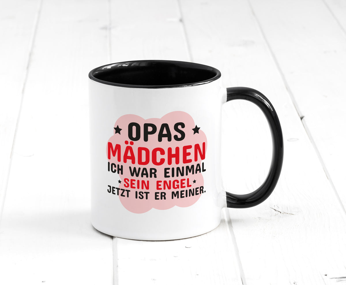 Opas Mädchen | Trauer Tasse Abschied Enkelin lustig Familie Geschenkidee