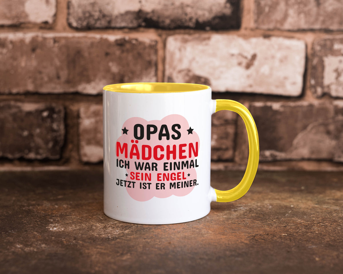 Opas Mädchen | Trauer Tasse Abschied Enkelin lustig Familie Geschenkidee