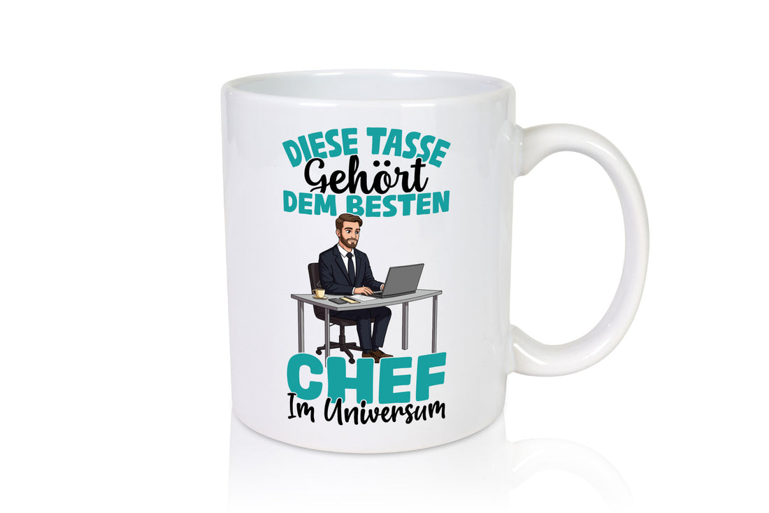 Im Universum: Chef | Führungskraft Vorgesetzter lustiger Spruch Geschenk Arbeit