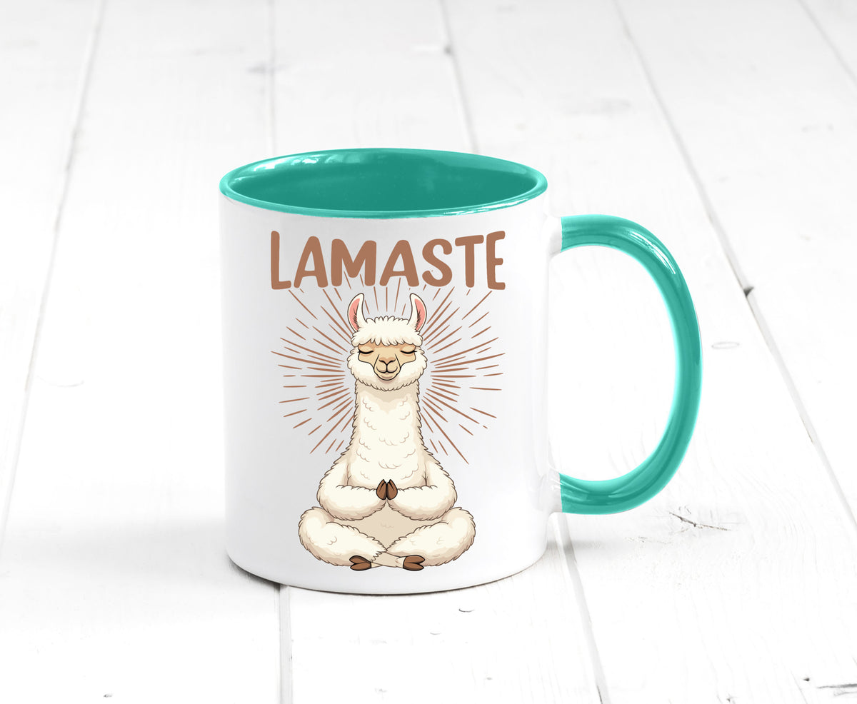Lamaste | Lama Namaste lustiger Spruch Geschenk Humor Geschenkidee Tasse
