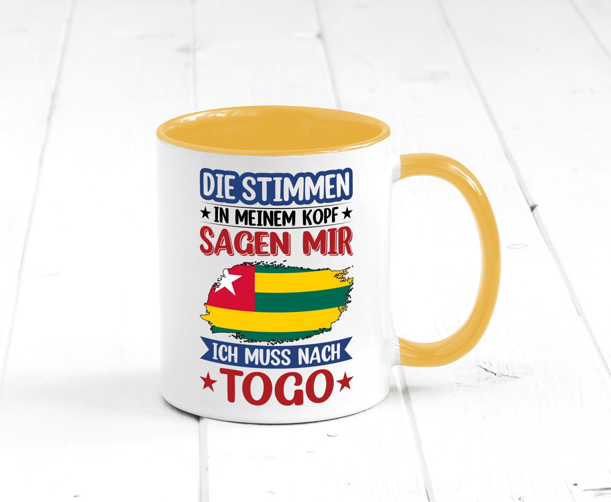 Togo | Urlaub Stimmen in meinem Kopf Traumland Humor Geschenkidee Tasse