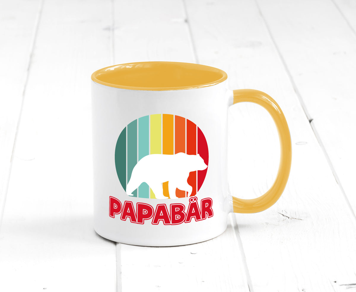 Papabär | Papa Tasse Vater Vatertag Bär lustiger Spruch Geschenk Familie