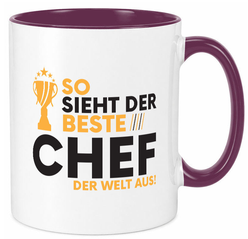 Der Weltbeste Chef | Führungskraft Vorgesetzter lustig Arbeit Kollegen Büro Tasse