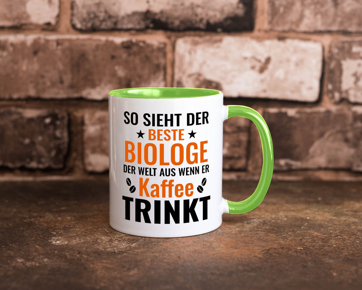 Kaffee trinkt: Biologe | Biologie Naturforscher Geschenk Humor Geschenkidee Tasse