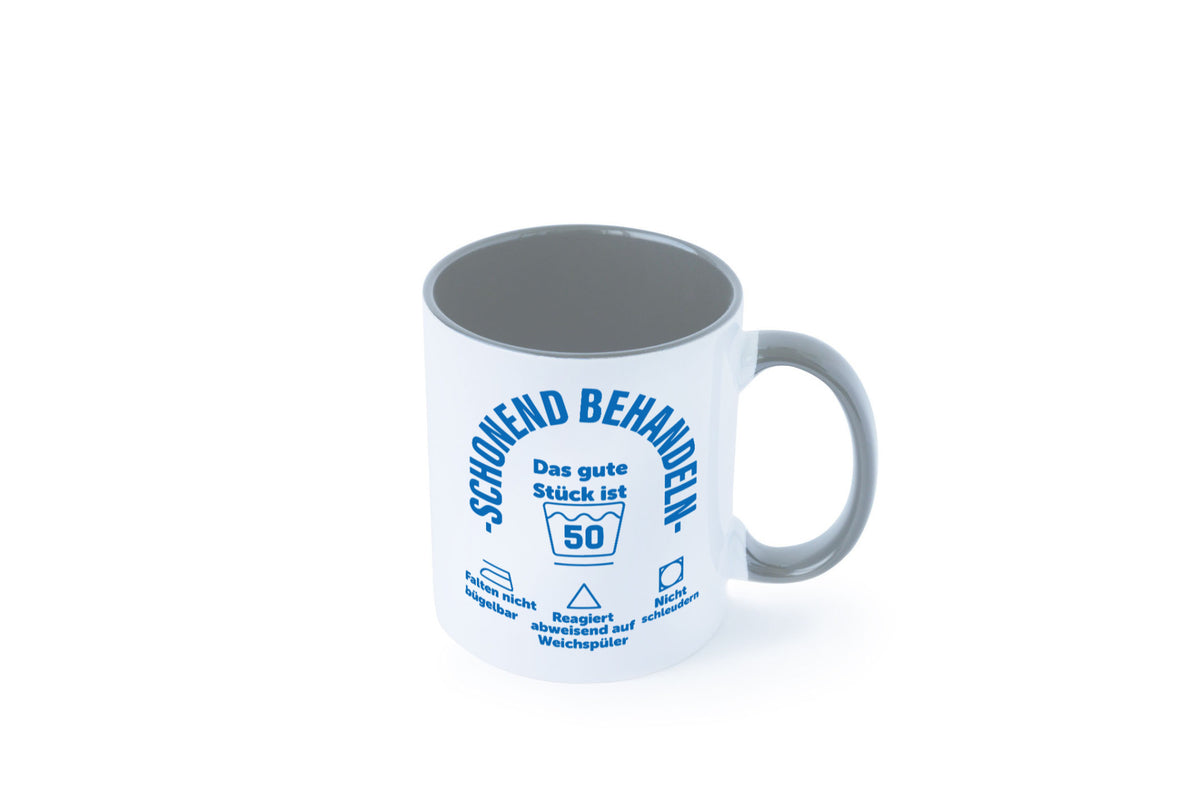 Schonend behandeln | 50 Geburtstag Humor Geschenkidee Tasse