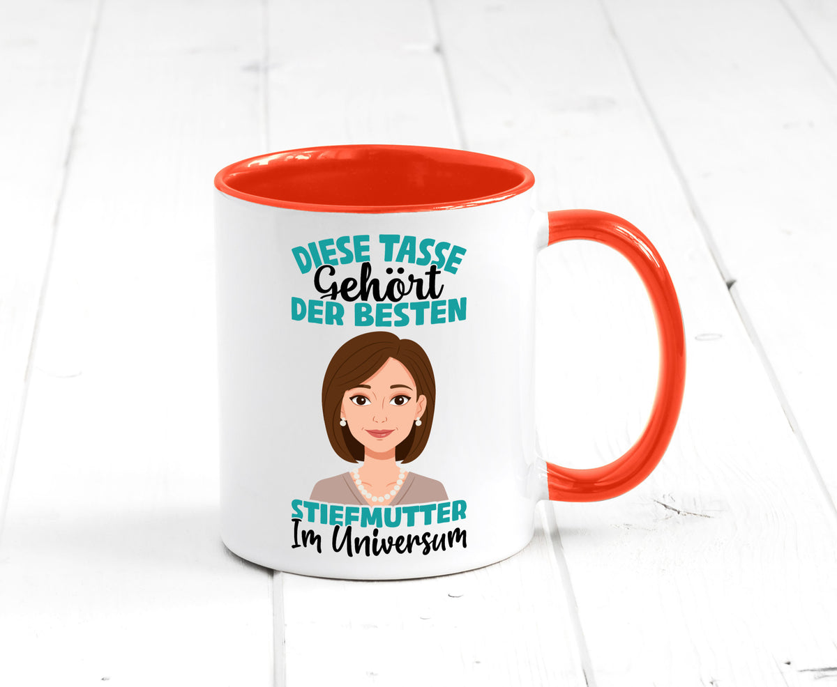 Im Universum: Stiefmutter | Stieftochter Beste Geschenk Familie Geschenkidee Tasse