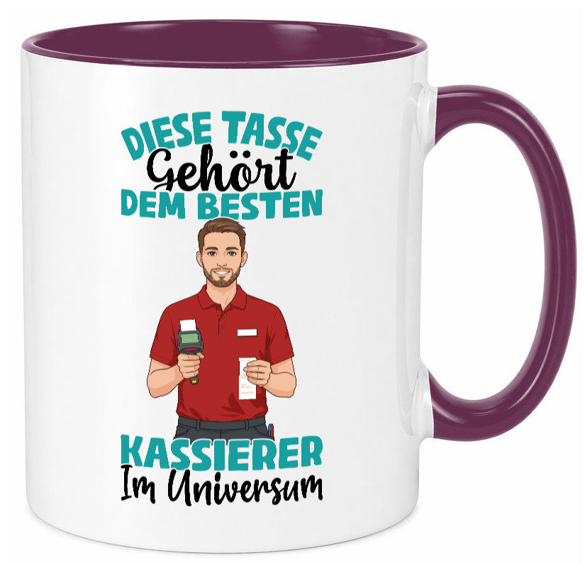 Im Universum: Kassierer Geschenk Humor Geschenkidee lustiger Spruch Tasse