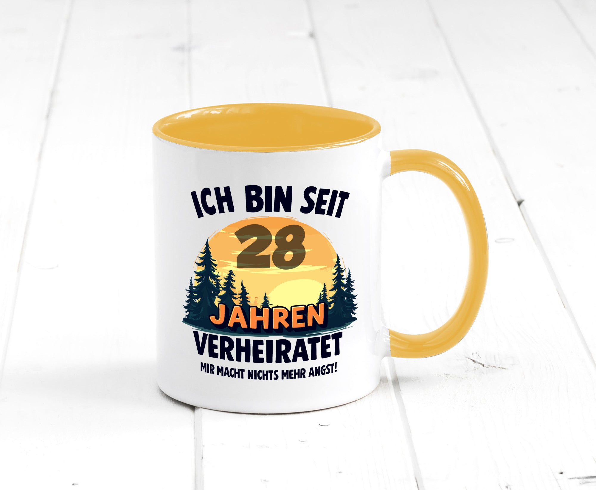 Ich bin Verheiratet | 28. Hochzeitstag Ehepaar v2 lustiger Spruch Geschenk
