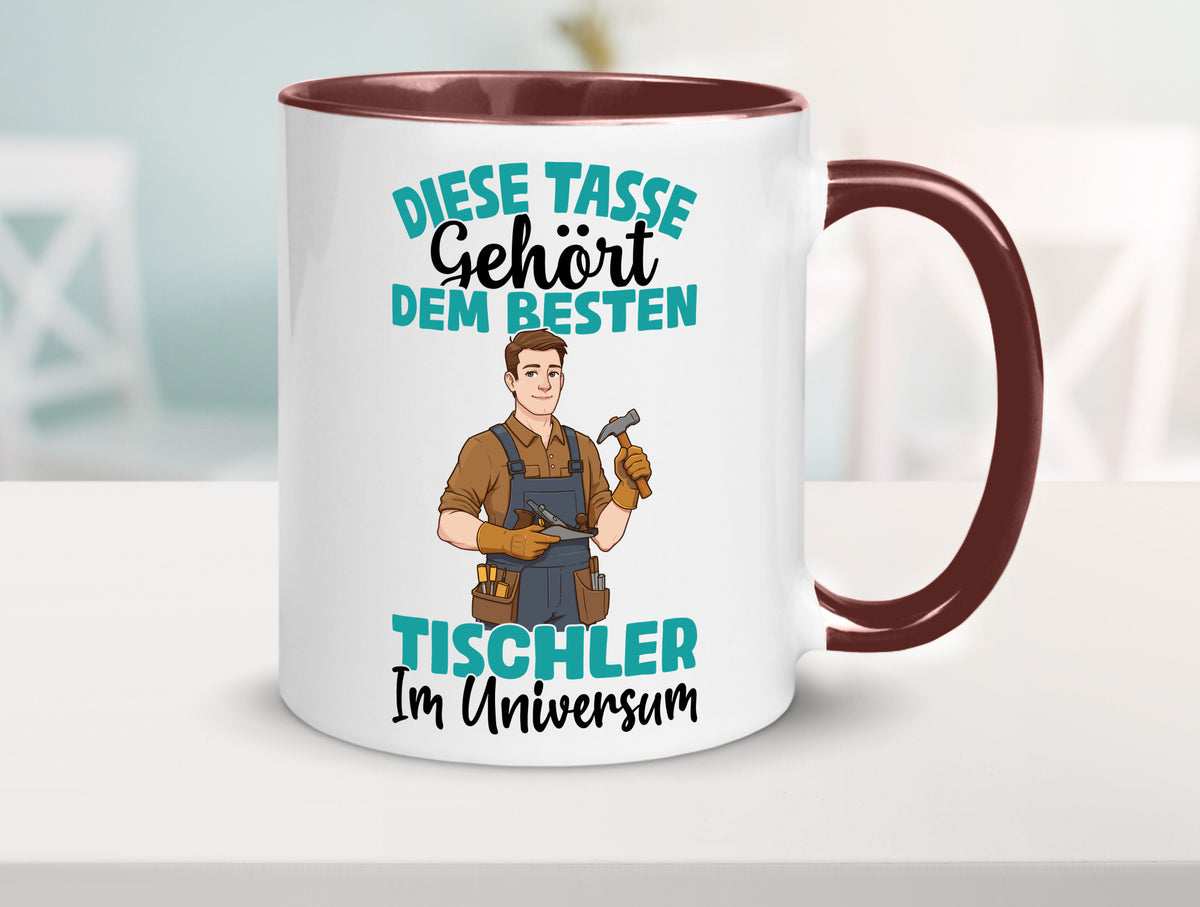Im Universum: Tischler | Handwerk Beruf Tischlerei Geschenkidee Arbeit Kollegen Tasse