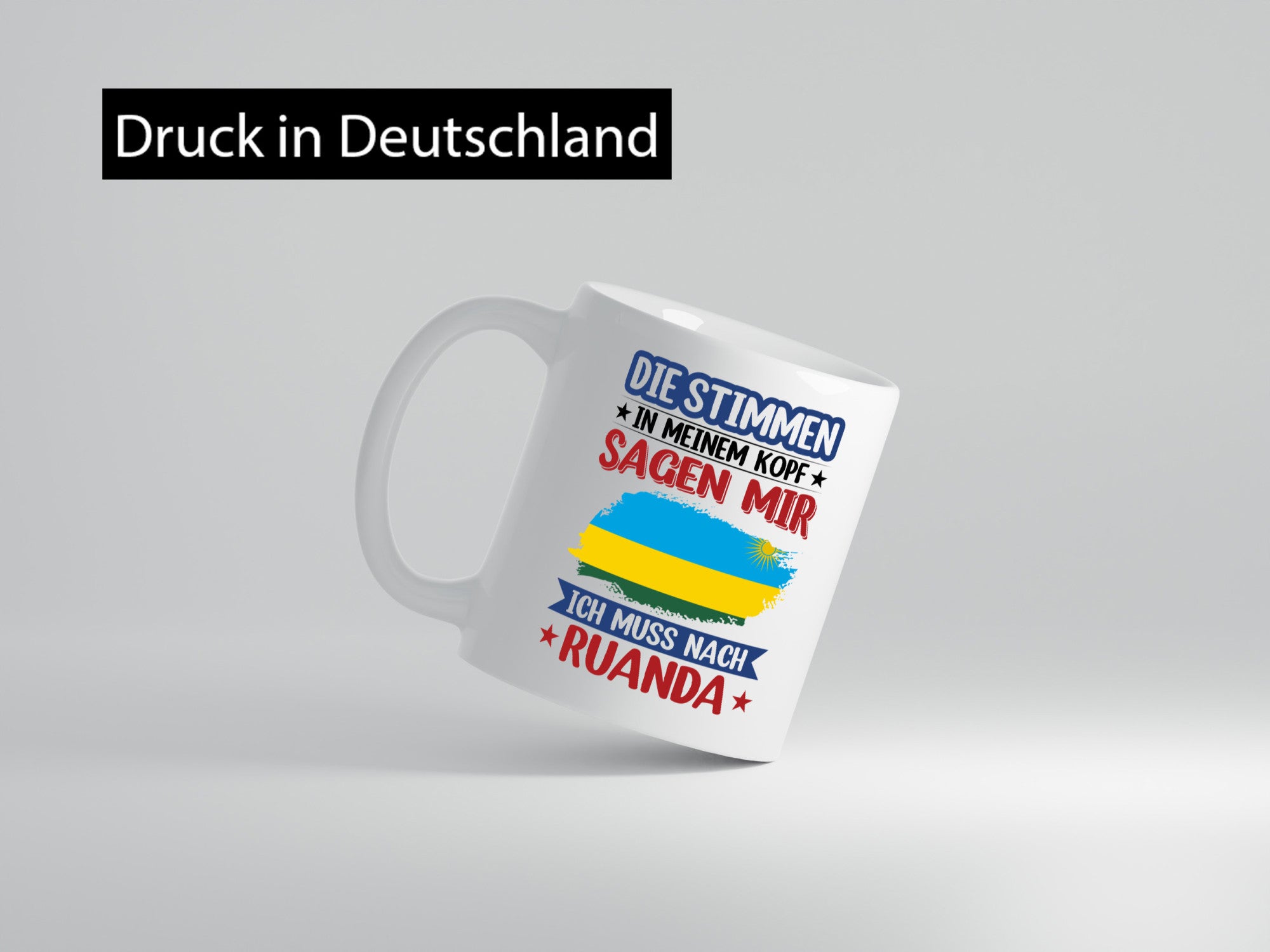 Ruanda | Urlaub Stimmen in meinem Kopf Traumland lustiger Spruch Geschenk Humor