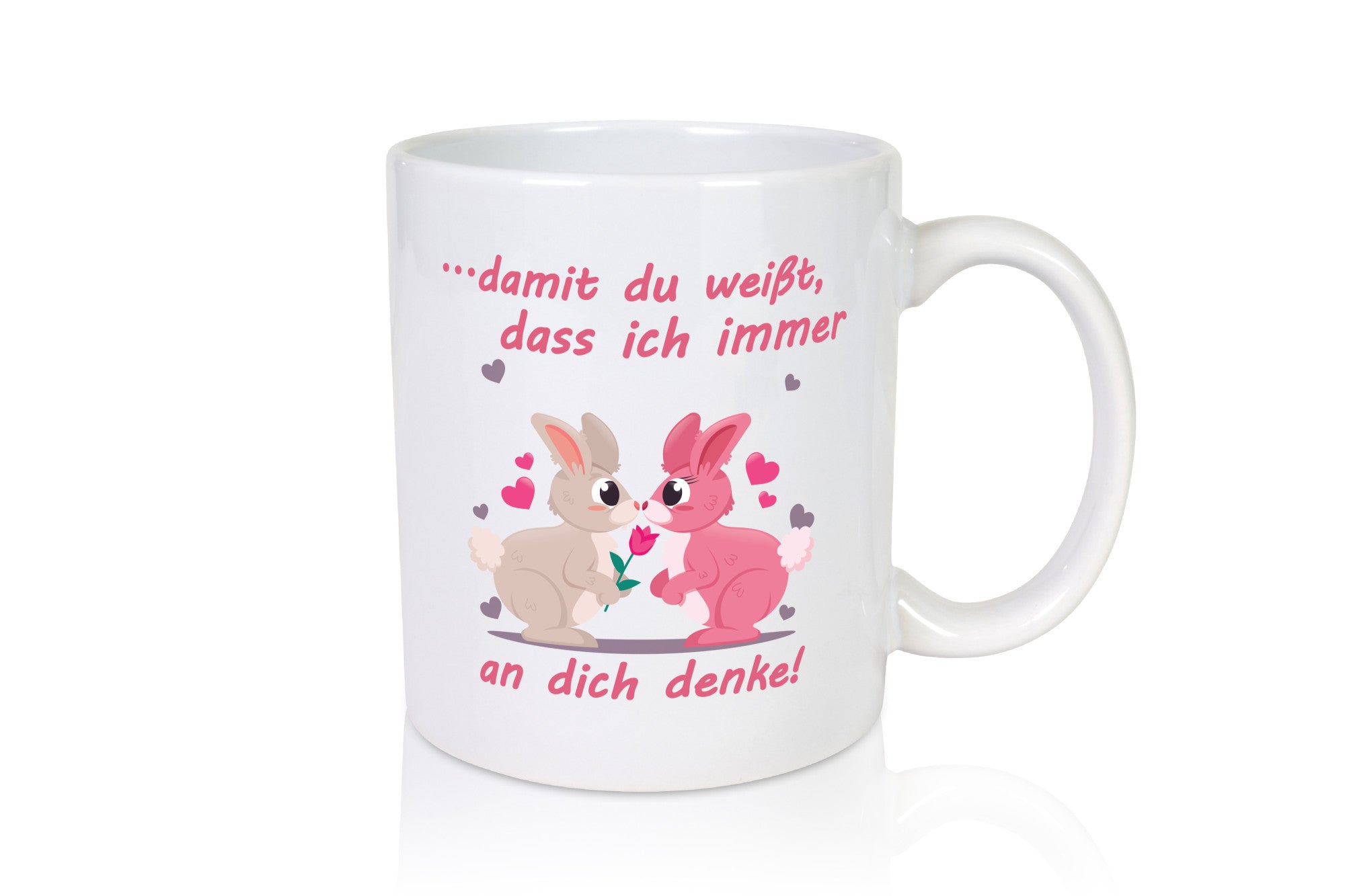 Damit du weißt ich denke immer an dich | Rose Liebe lustig Humor Geschenkidee