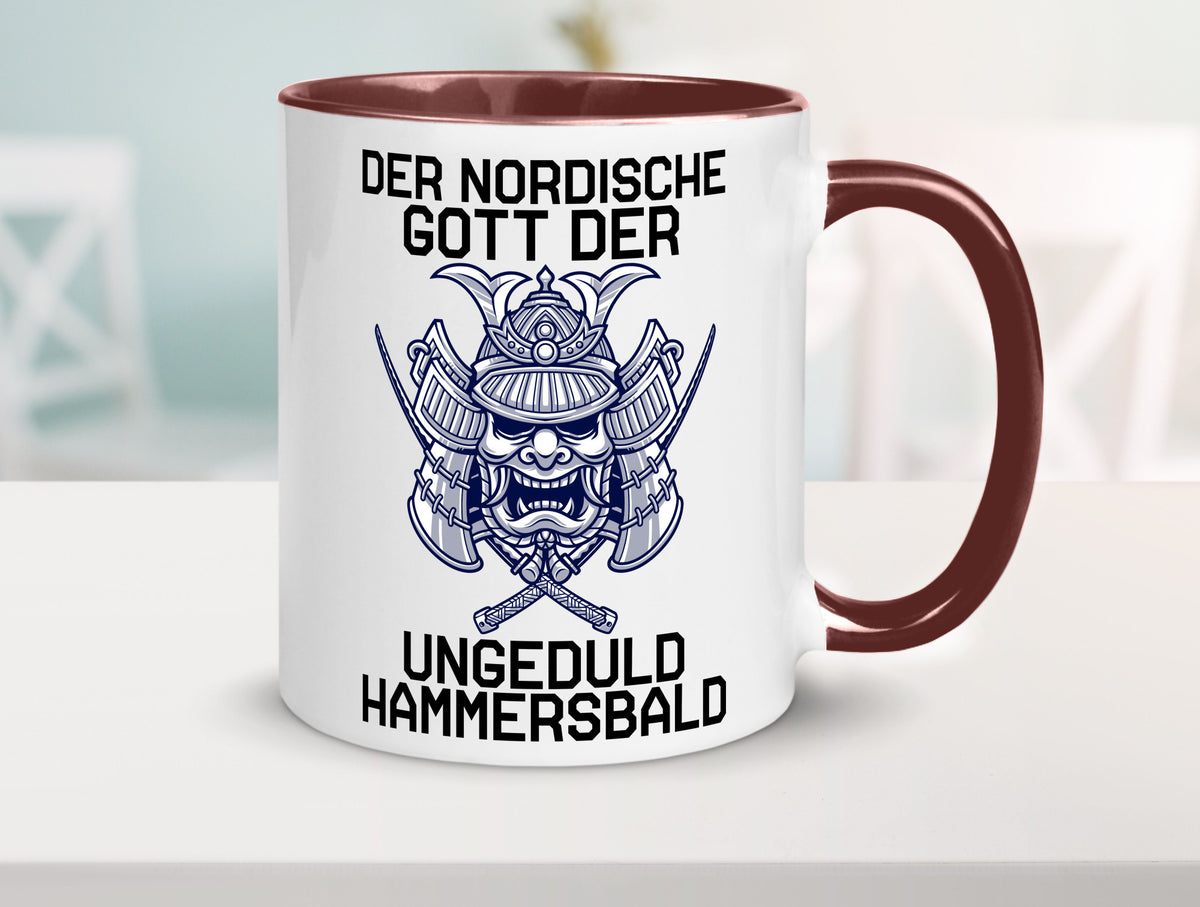 Nordischer Gott der Ungeduld | Mythologie Wikinger lustig Humor Geschenkidee Tasse