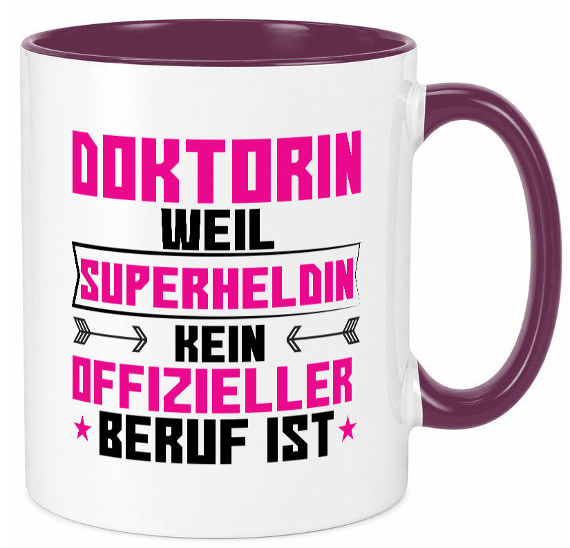 Superheldin Doktorin | Doktorand Doktortitel Geschenkidee Humor Tasse