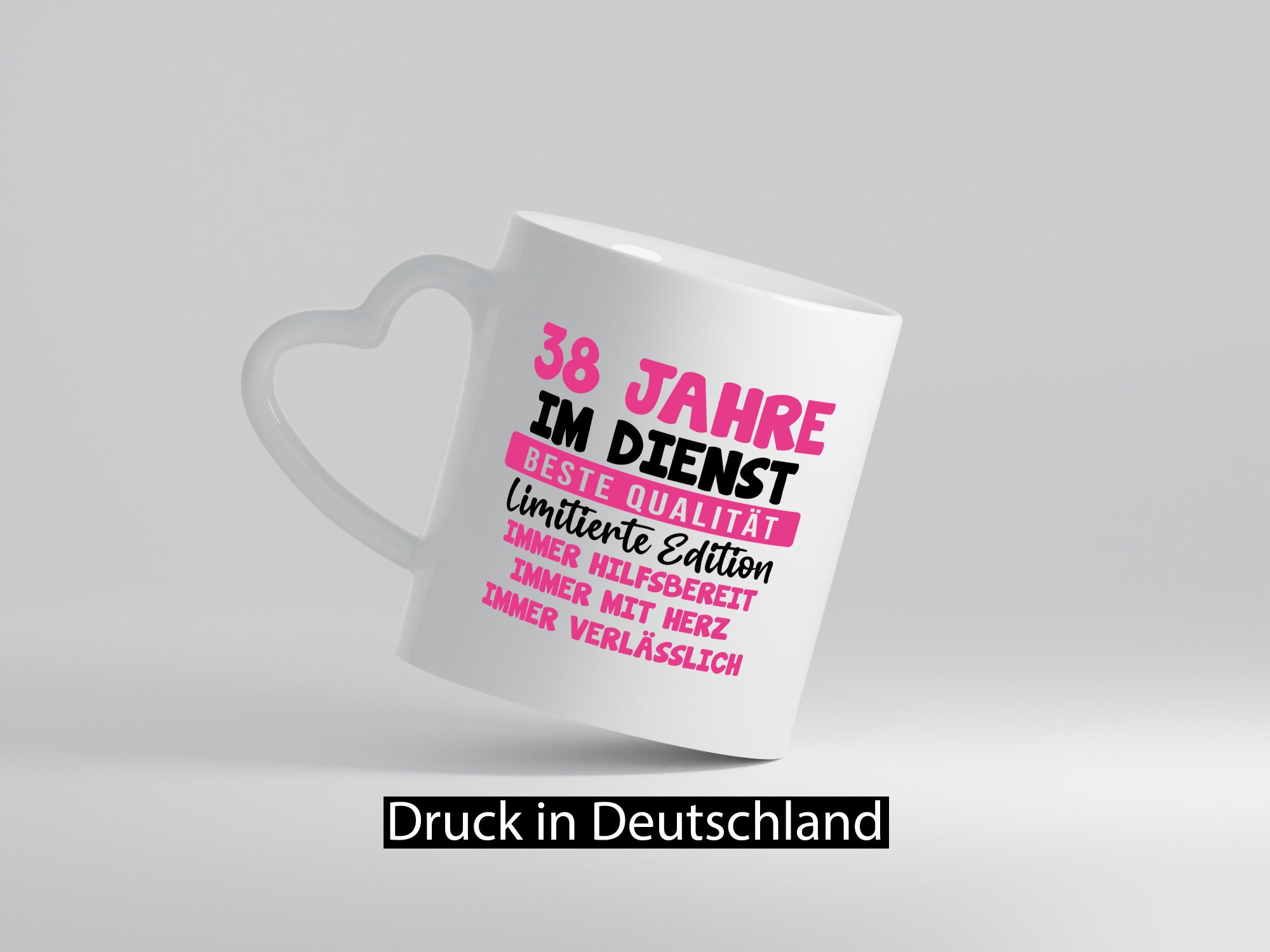 38 Jahre im Dienst | Jubiläum Arbeit v10 lustiger Spruch Geschenk Kollegen Büro