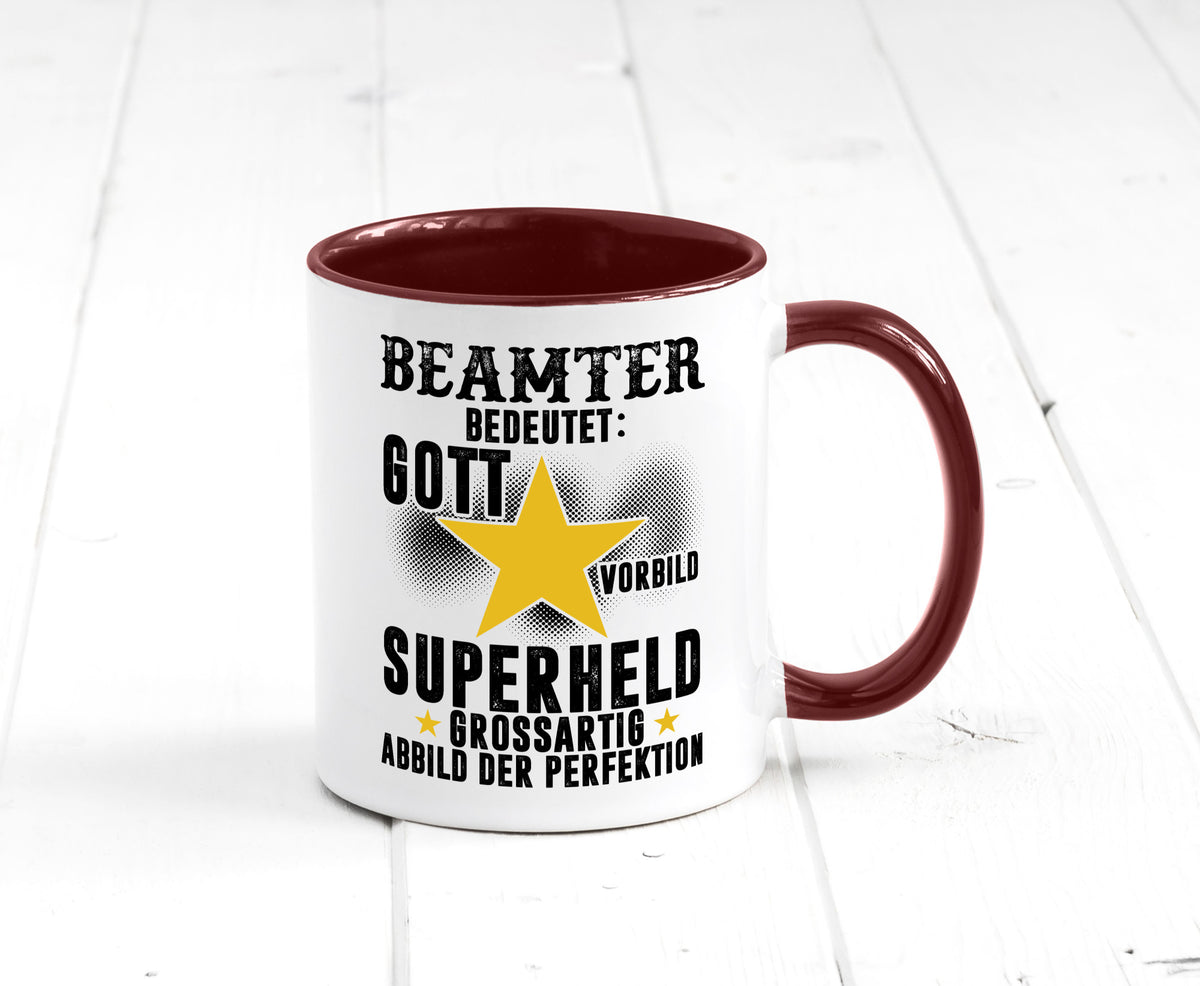Bedeutung von Beamter | Verbeamtung öffentlicher Dienst Humor Geschenkidee Tasse