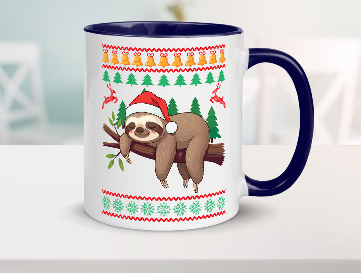 Ugly Christmas | Faultier Weihnachtsfaultier v2 lustig Tierliebhaber Humor Tasse