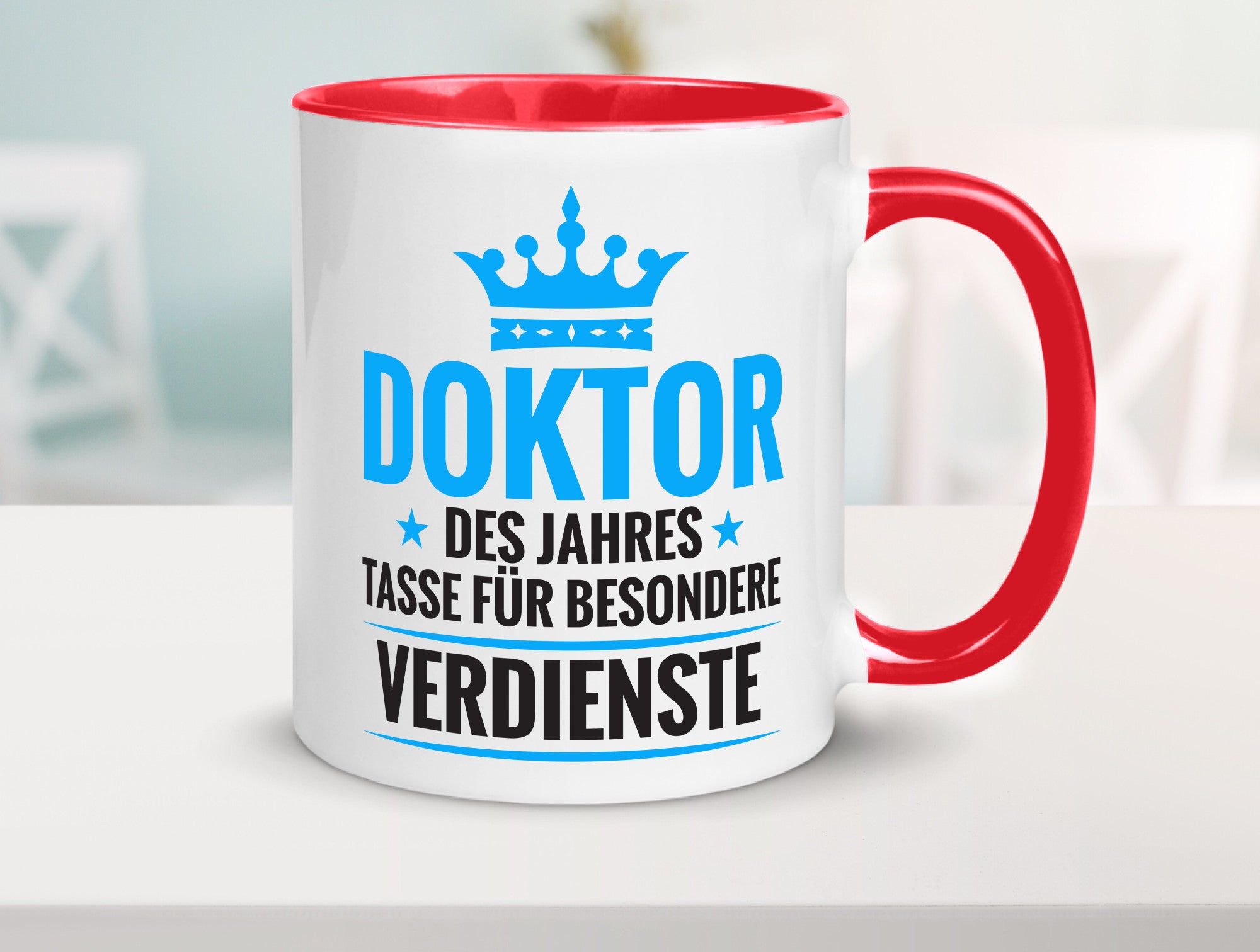 Besonderer Verdienst: Doktor | Doktorand Doktortitel Humor Geschenkidee Tasse