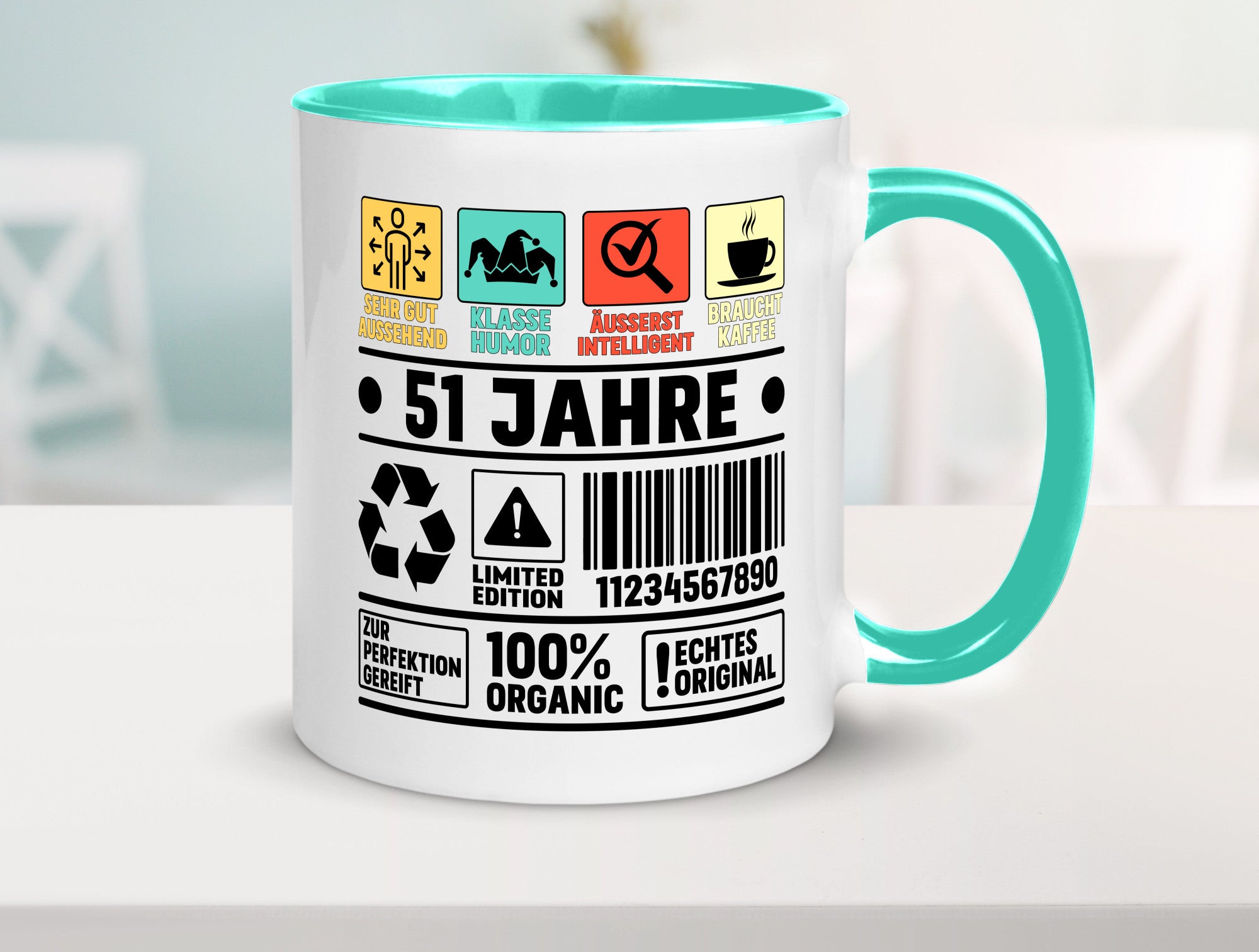 51. Geburtstag | 51 Jahre Humor Limited Edition Geschenkidee Tasse