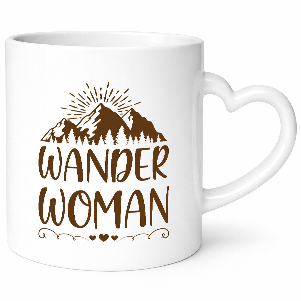 Wander Woman | Berge Herzen Geschenk Familie Geschenkidee lustiger Spruch Tasse