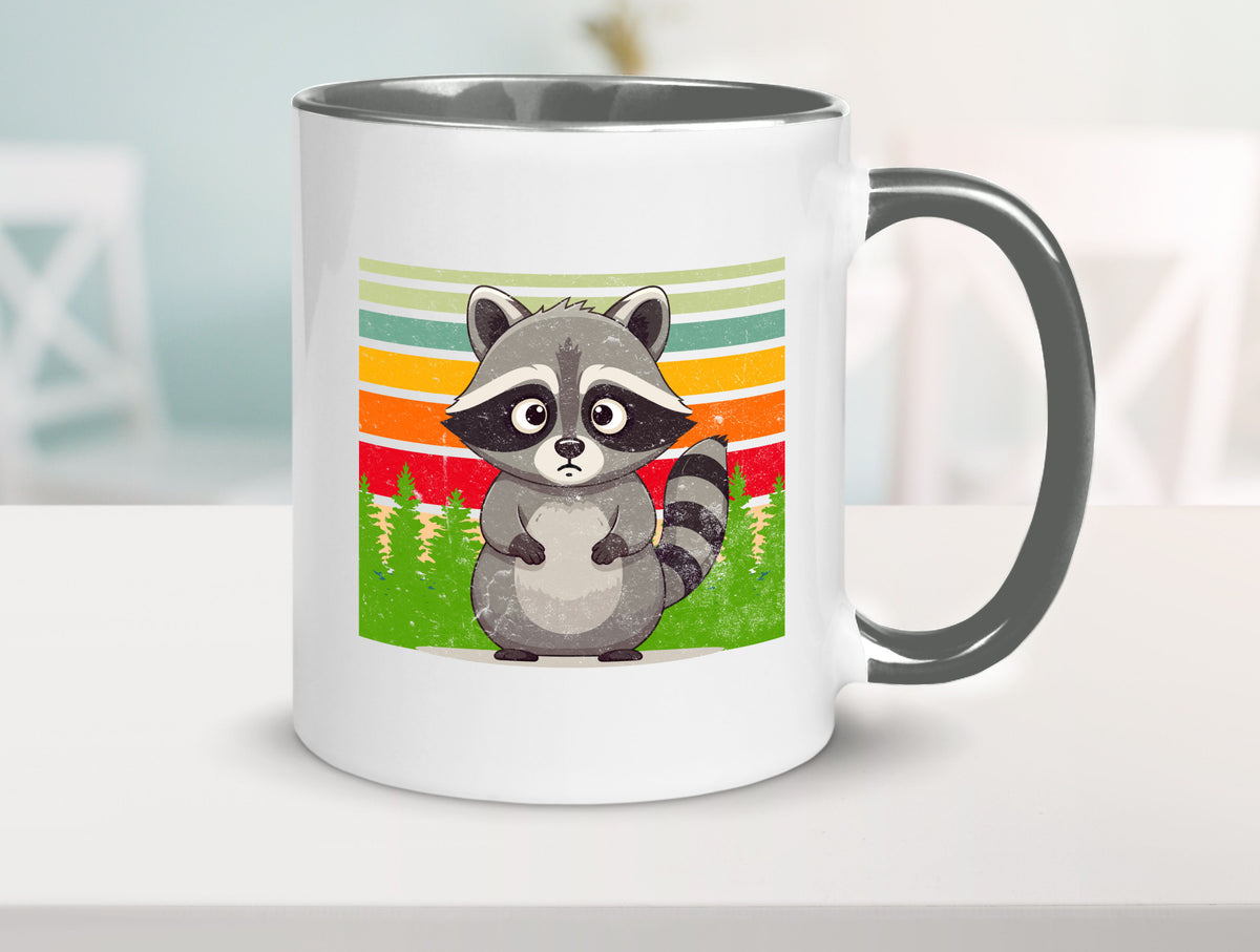 Waschbär | Vintage v2 lustiger Spruch Geschenk Humor Geschenkidee Tasse