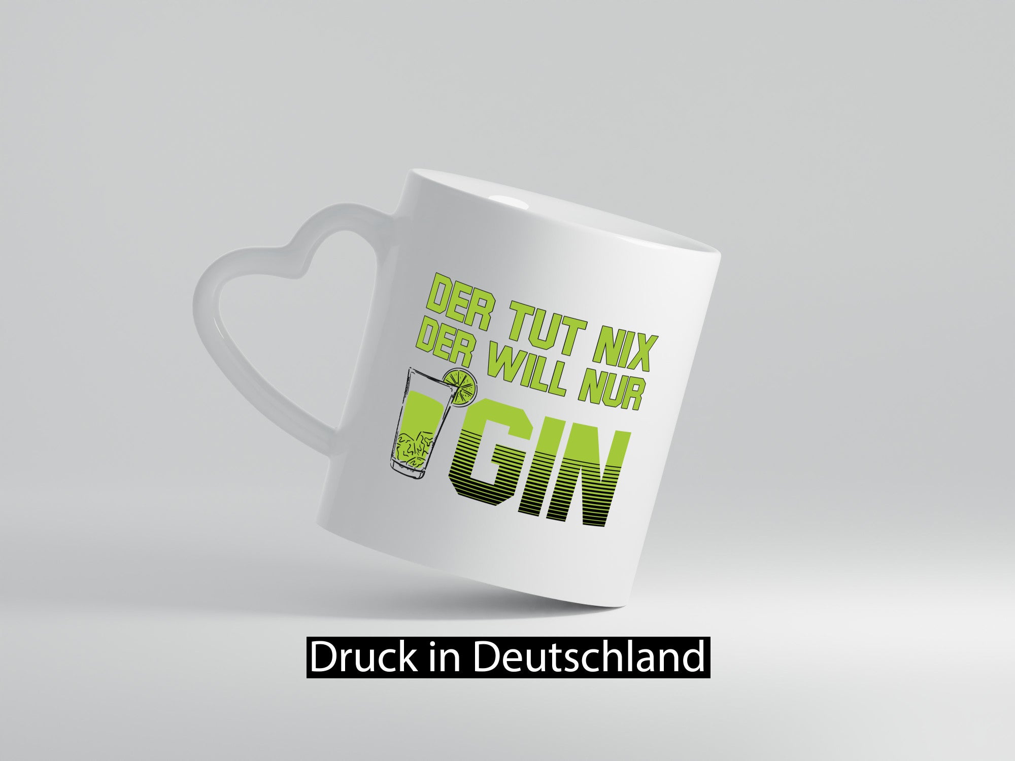 Tut nix, will nur Gin | Glas lustiger Spruch Geschenk Humor Geschenkidee Tasse