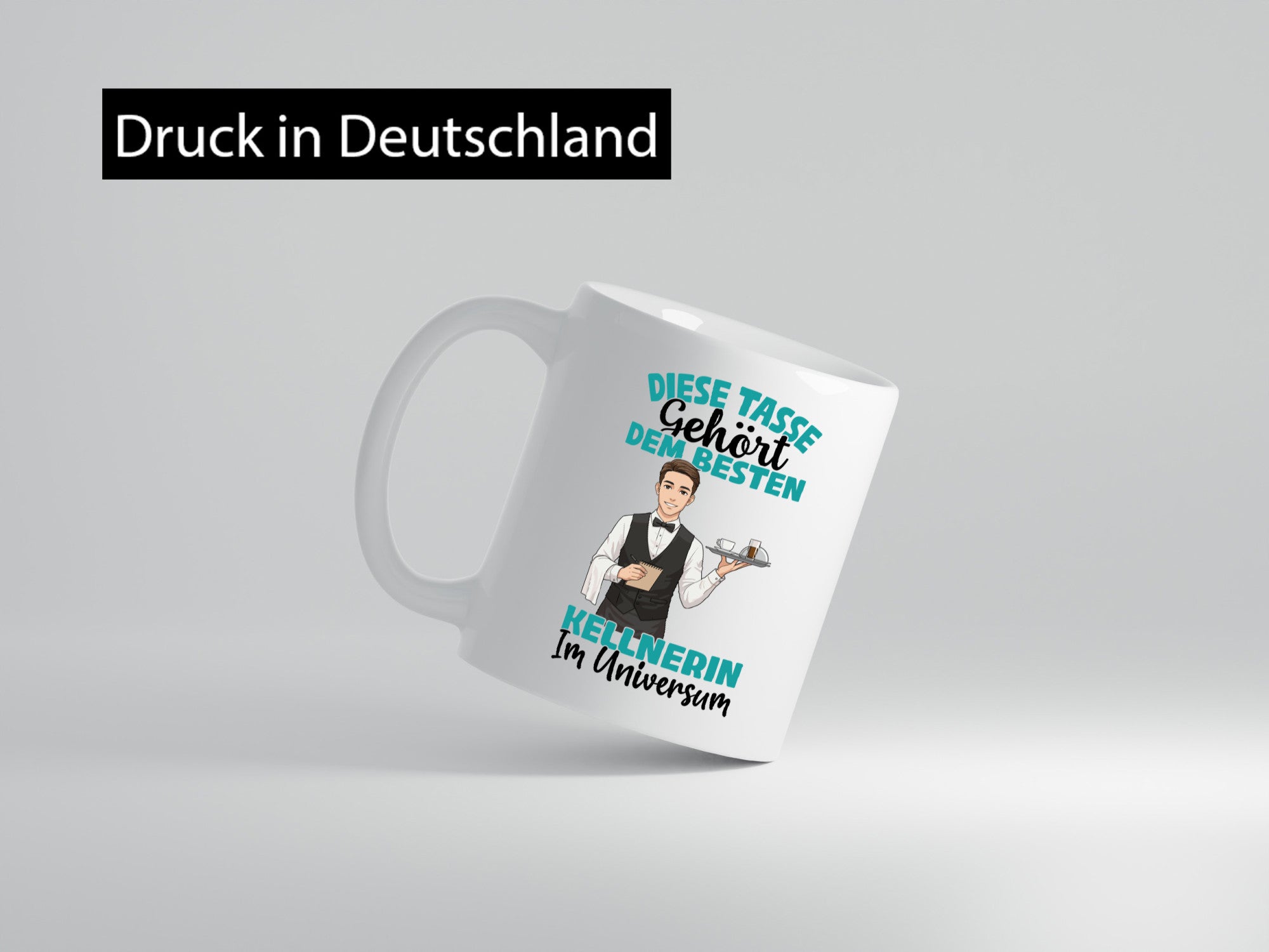 Im Universum: Kellner | kellnern Bedienung lustig Humor Geschenkidee Geschenk
