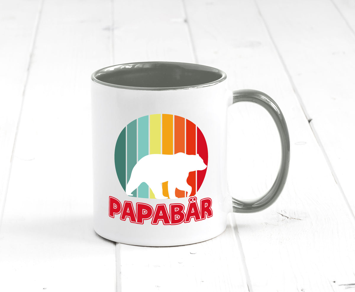 Papabär | Papa Tasse Vater Vatertag Bär lustiger Spruch Geschenk Familie