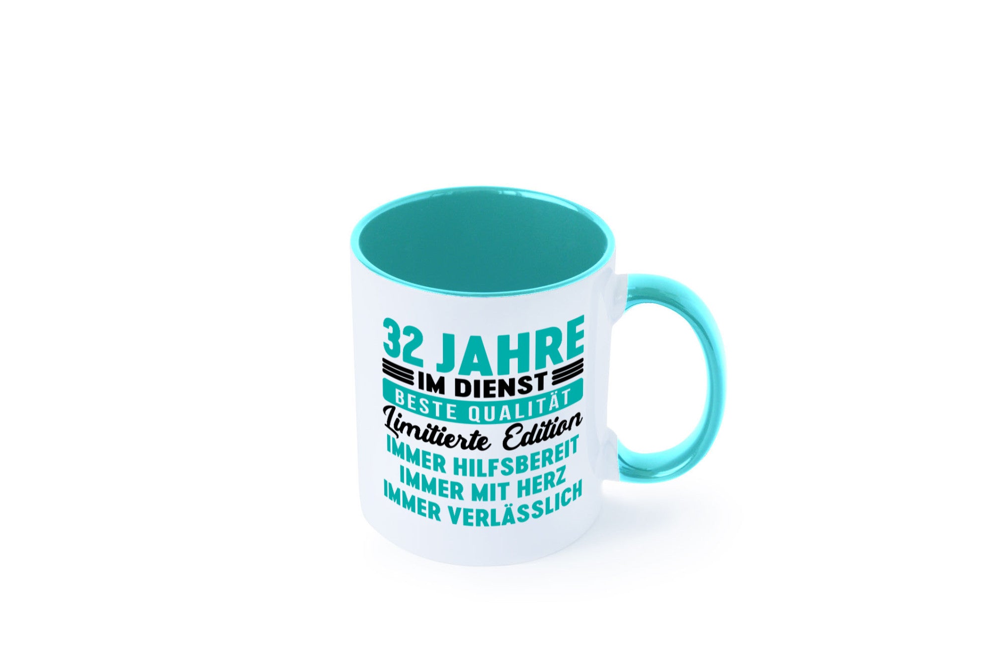 32 Jahre im Dienst | Jubiläum Arbeit v5 Geschenkidee Kollegen Büro Humor Tasse