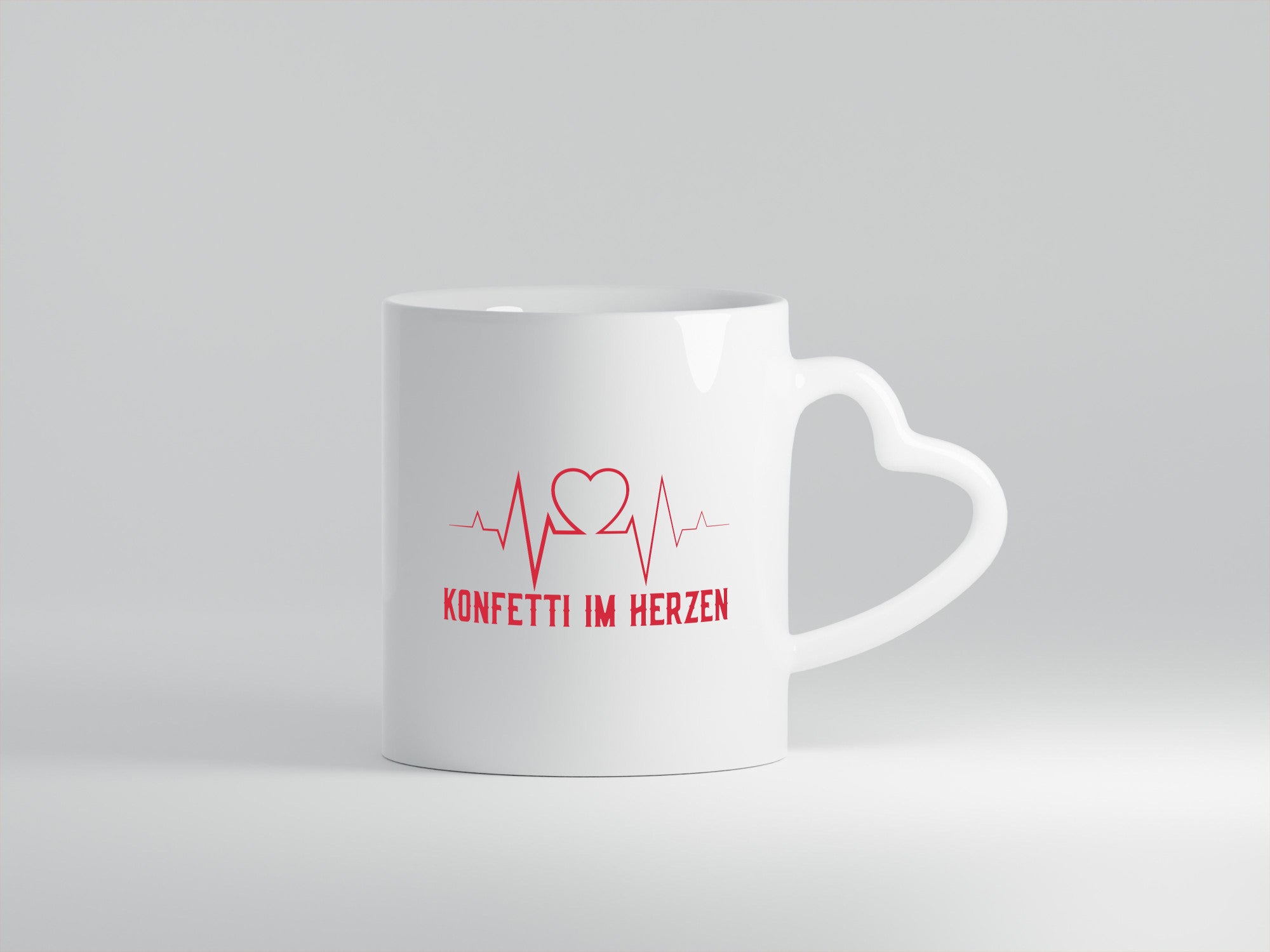 Konfetti im Herzen | bunter Herzschlag Karneval Fasching Geschenk Humor