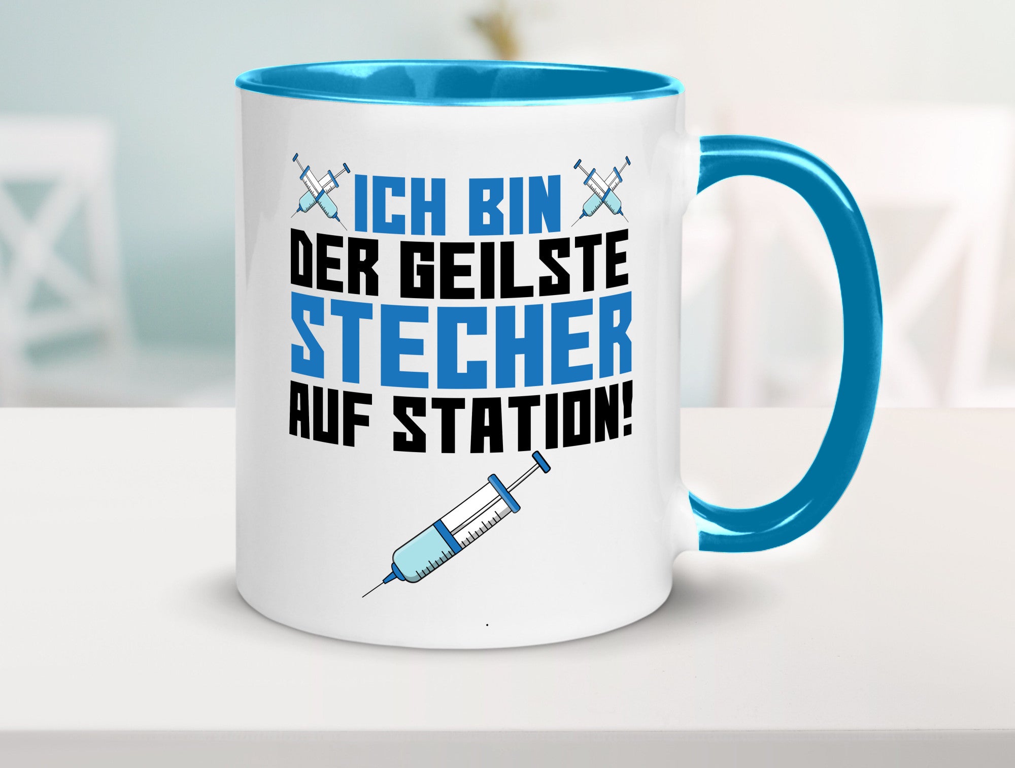 Ich bin der geilste Stecher | Pfleger Arzt Spritze lustig Humor Geschenkidee