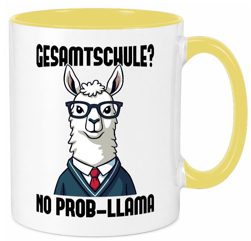 Gesammtschule | no prob-llama Einschuldung Humor Geschenkidee Tasse