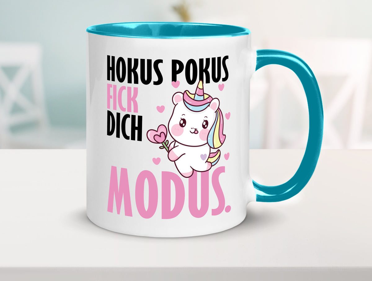 Hokus Pokus lustiger Spruch Geschenk Humor Geschenkidee Tasse