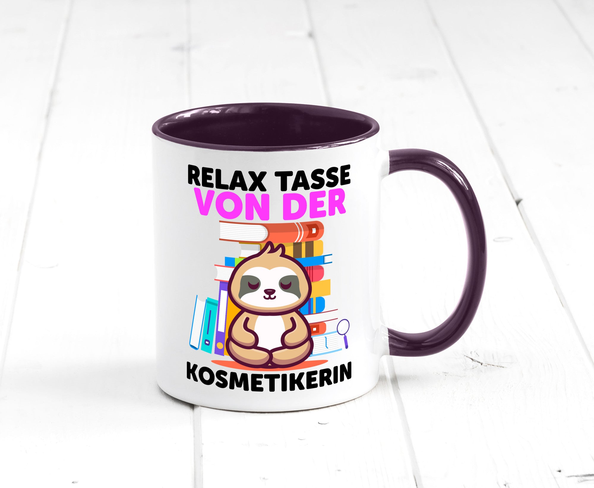 Relax Tasse: Kosmetikerin | Kosmetik Stylistin lustiger Spruch Geschenk Humor