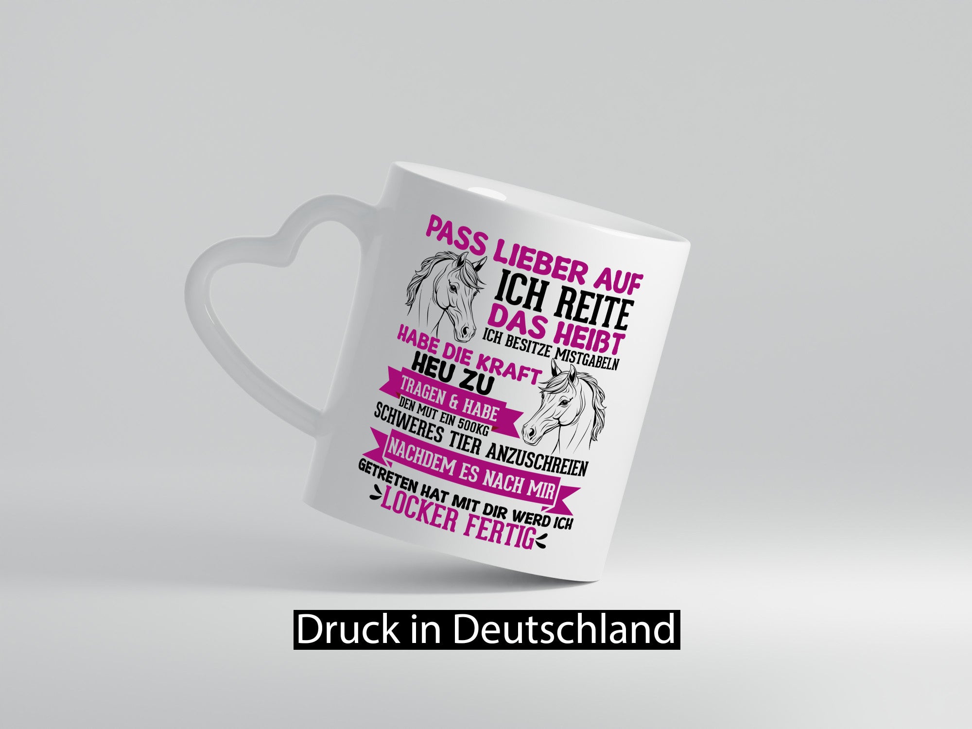 Reiten | reiterin Schweres Pferd dich mach ich fertig Geschenk Humor