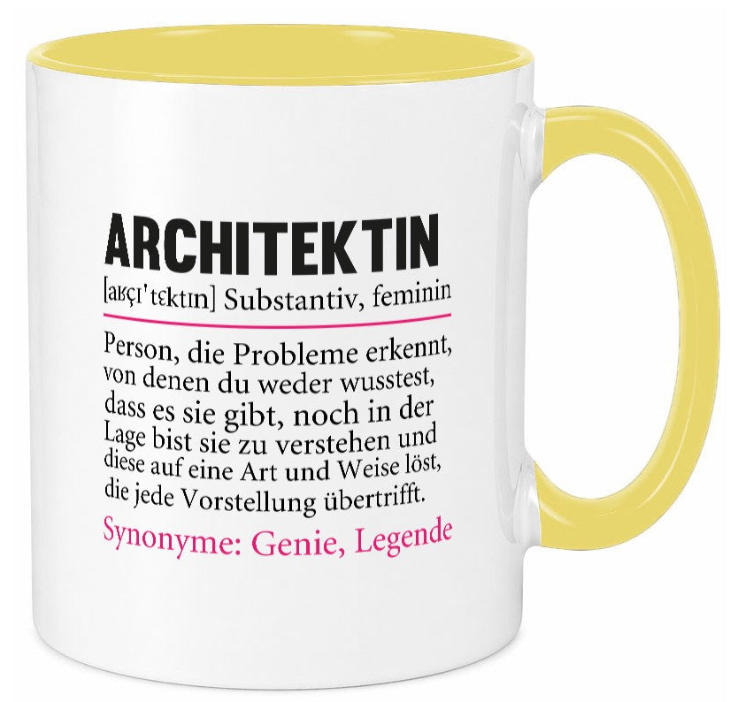 Architektin | witziger Spruch Architektur Büro Humor Arbeit Kollegen Tasse