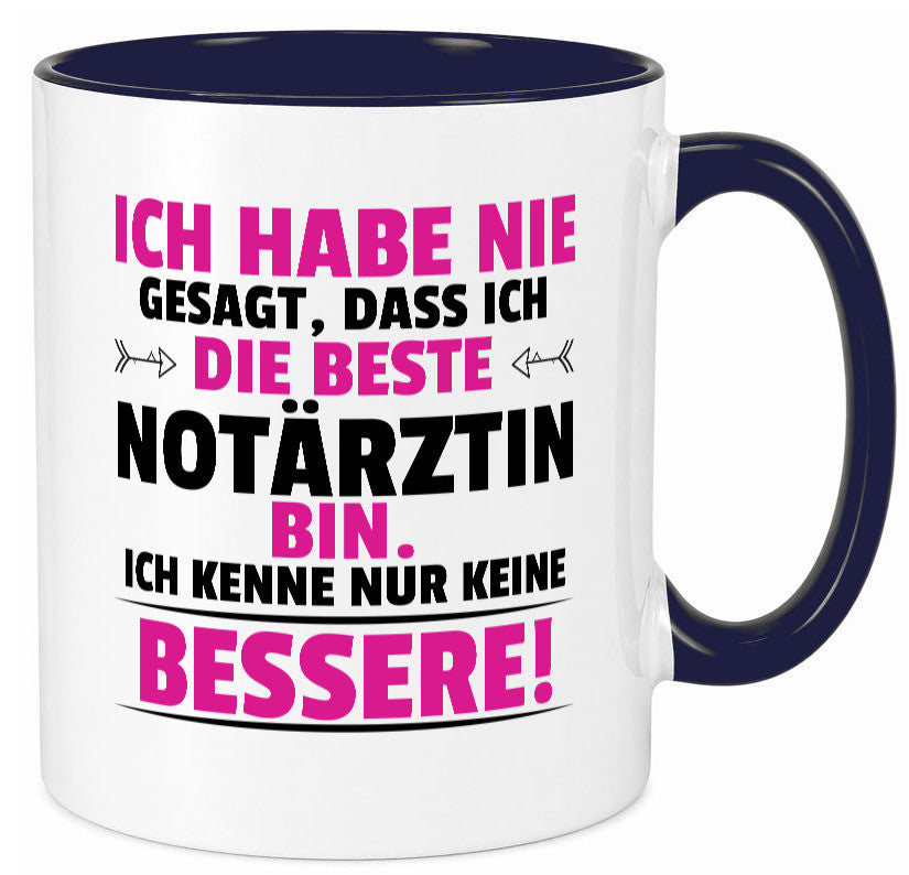 Die Beste Notärztin | Ärztin Humor Geschenkidee Tasse
