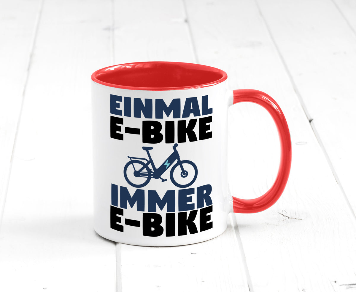 E-Bike Fahrer | Radfahrer Tasse Fahrrad Elektrorad lustiger Spruch Geschenk