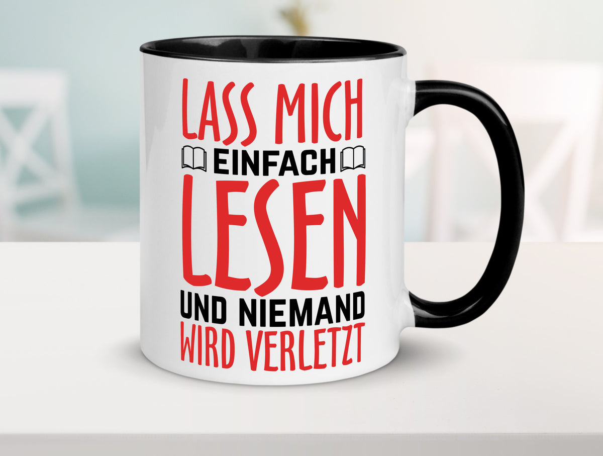 Lass mich Lesen Humor Geschenkidee Tasse