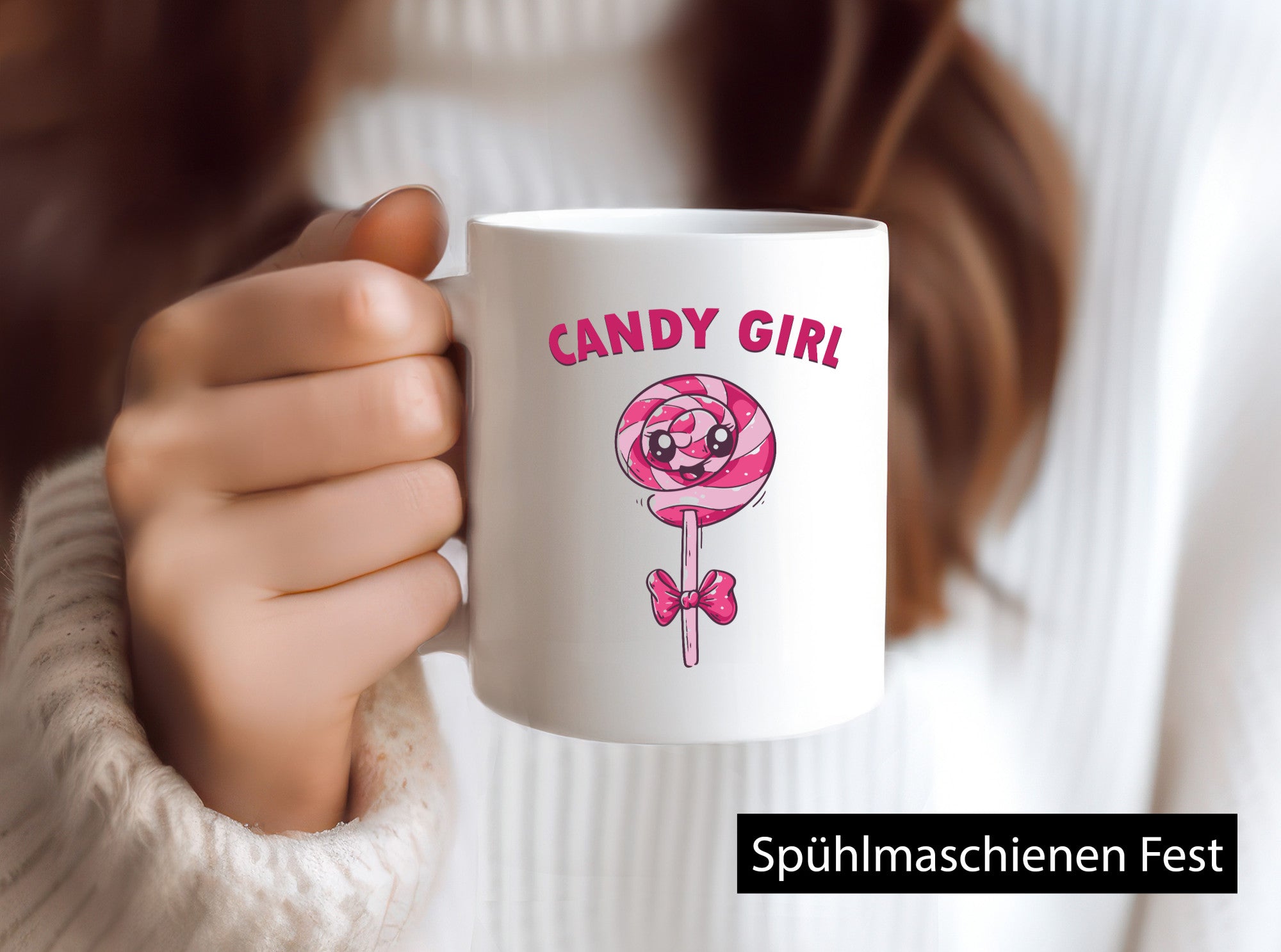 Candy Girl | Lolly Schleife Geschenkidee Humor Tasse