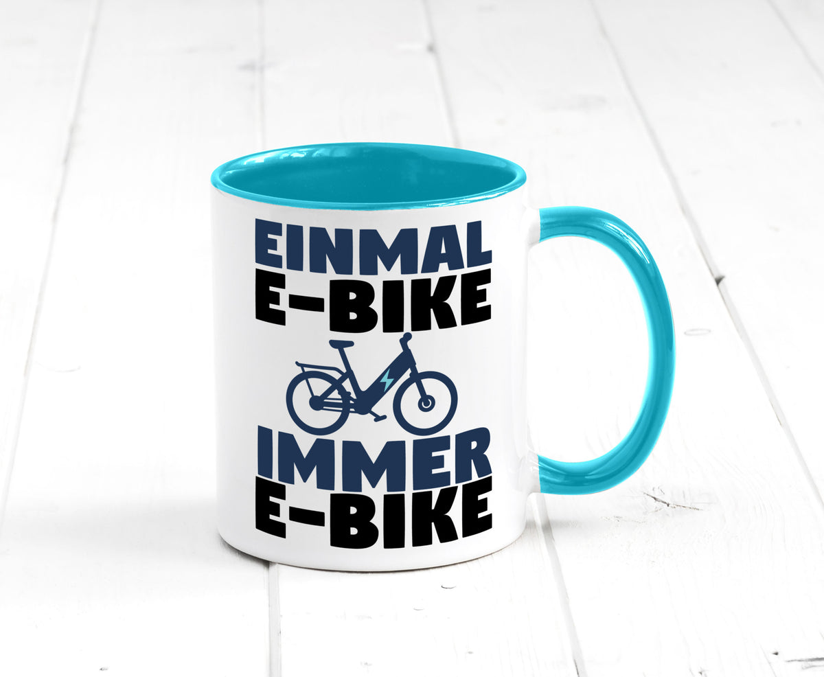 E-Bike Fahrer | Radfahrer Tasse Fahrrad Elektrorad lustiger Spruch Geschenk