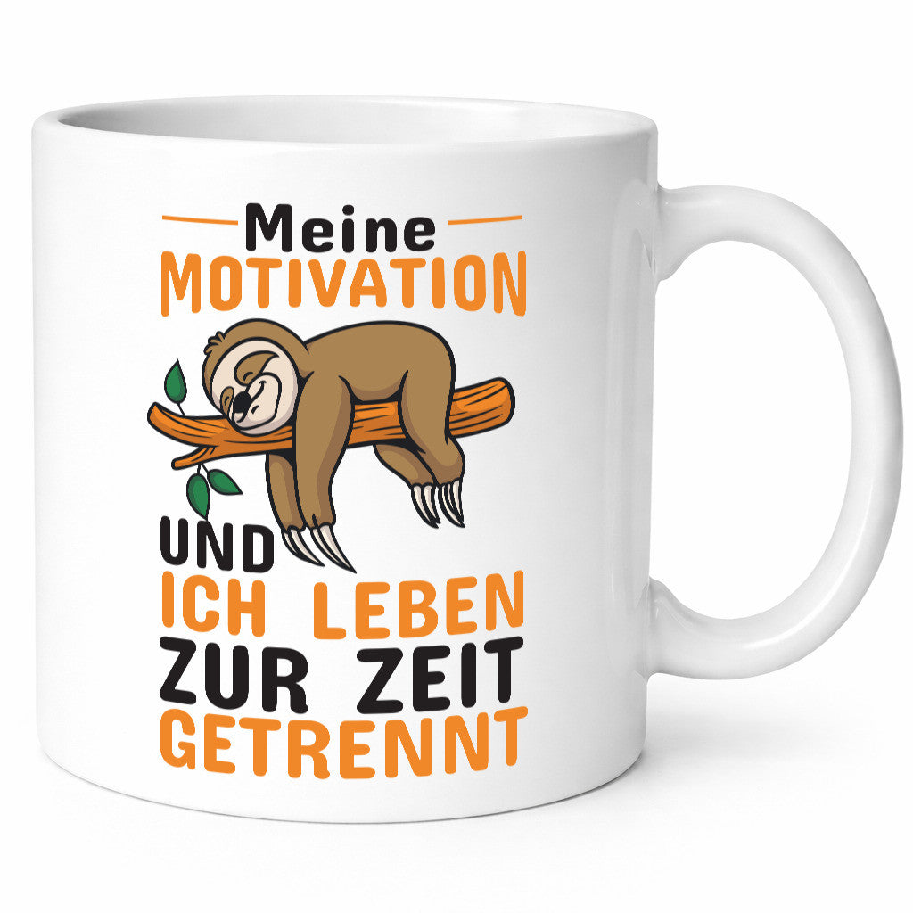 Keine Motivation | Faultier Tasse Büro Humor faul Geschenk Arbeit Kollegen