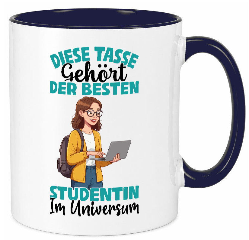 Im Universum: Studentin | Uni Studium Universität Geschenk Humor Geschenkidee Tasse