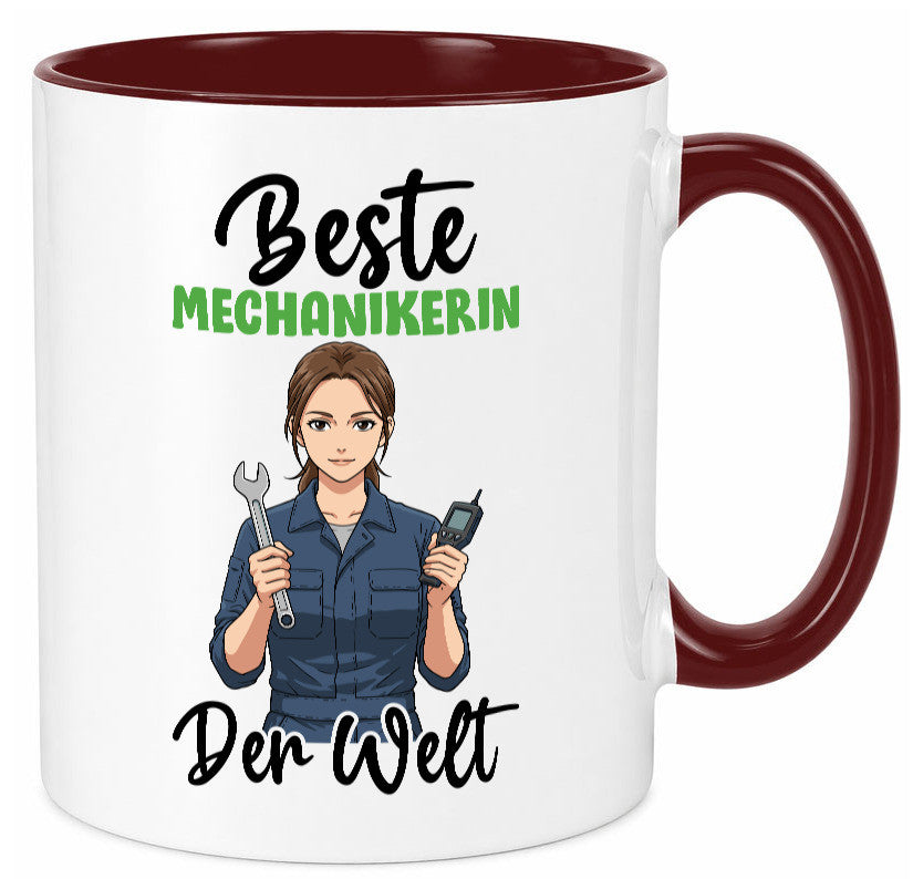 Beste Mechanikerin | KFZ v2 Humor Geschenkidee Tasse