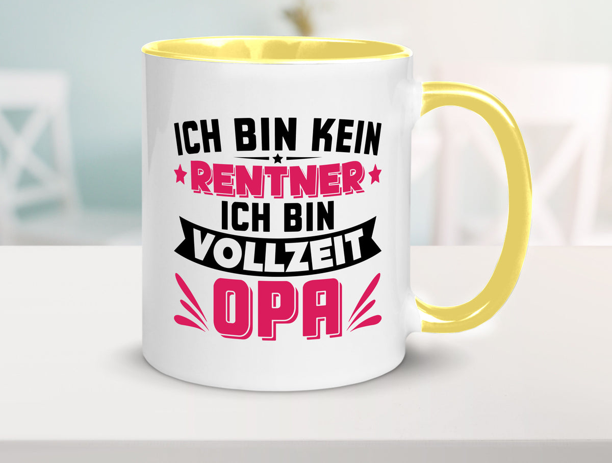 Ich bin vollzeit Opa | Rentner Ruhestand Großvater v2 Humor Familie Tasse
