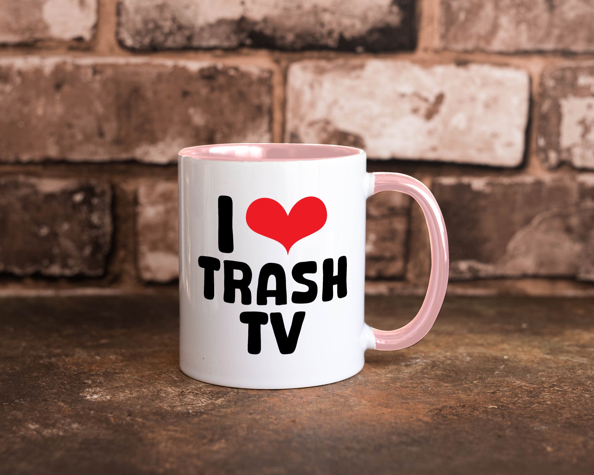I love Trash TV | v2 lustig Humor Geschenkidee Geschenk Tasse